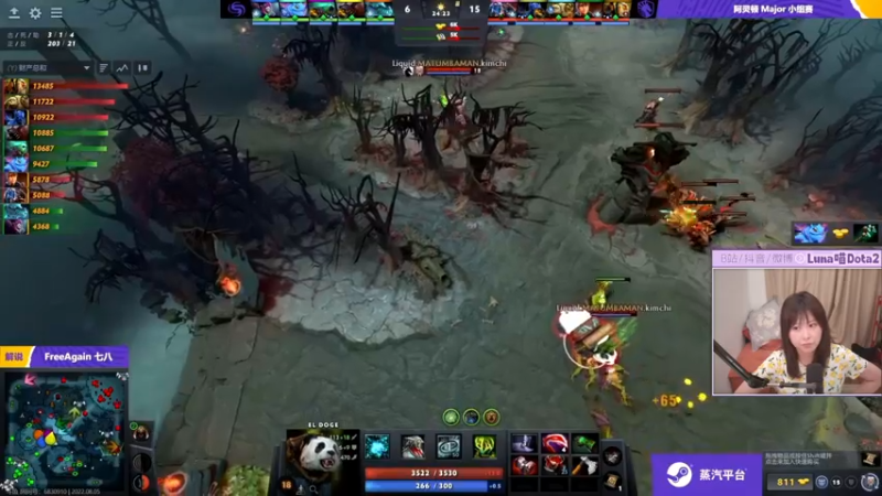 【2022-08-05 01点场】Luna喵：阿灵顿Major 23点RNG
