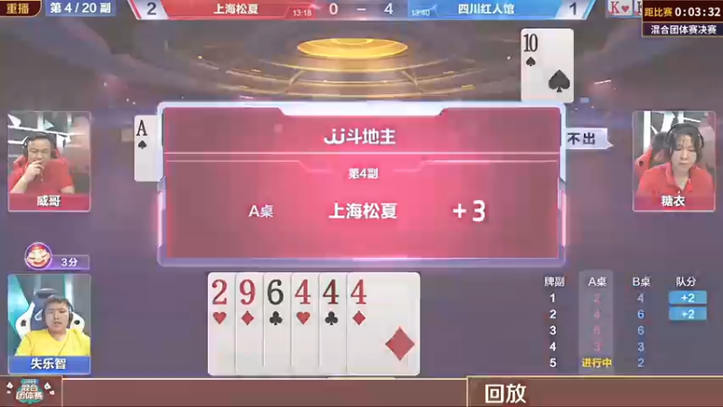 【2022-08-09 03点场】JJ斗地主官方：JJ斗地主混合团体赛决赛