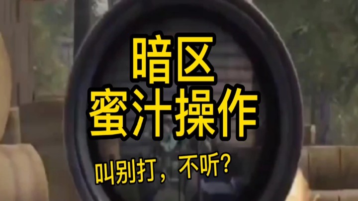 暗区突围之蜜汁操作