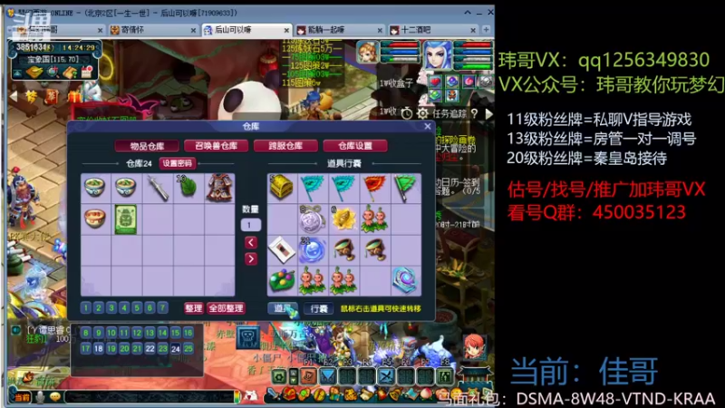 【2022-08-10 14点场】玮哥爱梦幻：一生一世120天175-送攻略