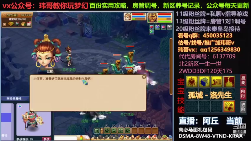 【2022-08-10 20点场】玮哥爱梦幻：一生一世120天175-送攻略