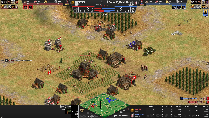 【怀旧游戏】帝国时代猜火车Yo的精彩时刻 20220812 00点场