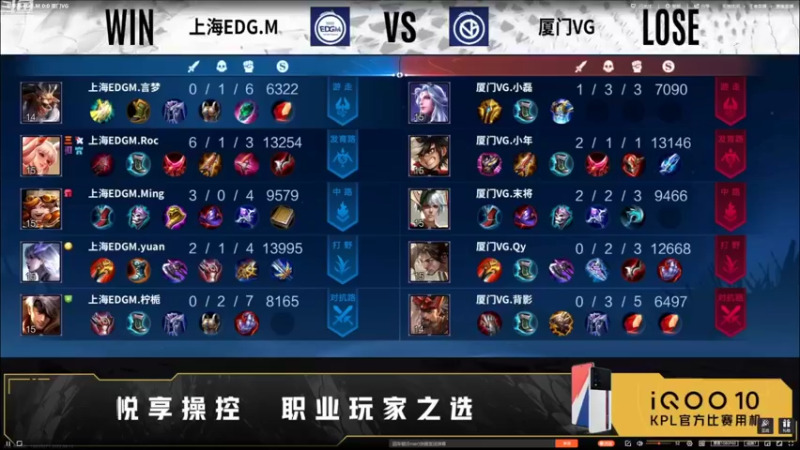 【2022-08-13 15点场】YTG丶落幕：上海EDGM VS 厦门VG
