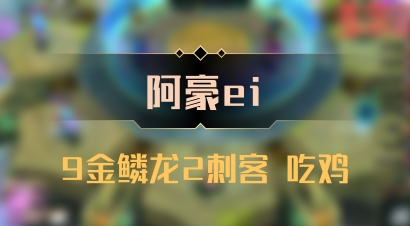 【阿豪ei】9金鳞龙2刺客 吃鸡