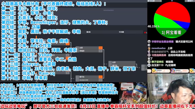 【2022-08-13 14点场】边哥BeenGor：直播：街霸5官方世界勇士赛中国站第二轮