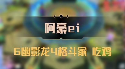 【阿豪ei】6幽影龙4格斗家 吃鸡