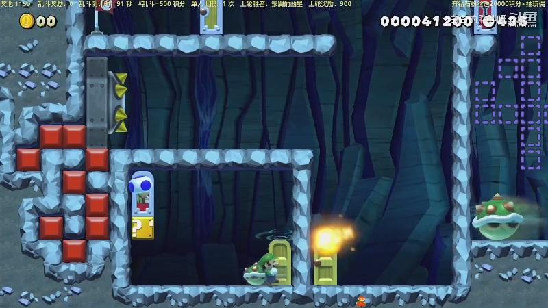 我在斗鱼看白白的胖胖呀直播马里奥制造