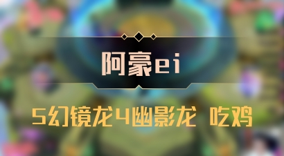 【阿豪ei】5幻镜龙4幽影龙 吃鸡