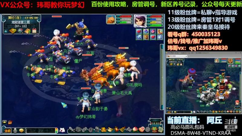 【2022-08-15 12点场】玮哥爱梦幻：水云归五门冲-送攻略