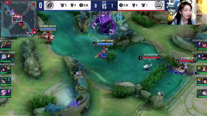 【2022-08-18 20点场】解说小鹿呀：双倍：eStar vs GK