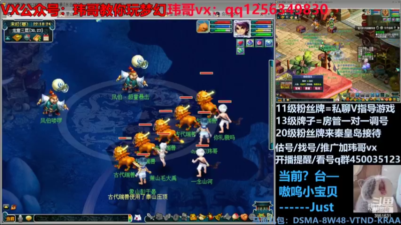 【2022-08-17 22点场】玮哥爱梦幻：水云归五门冲-送攻略