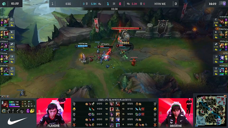 【英雄联盟】英雄联盟赛事的精彩时刻 20220818 09点场