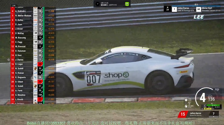 《神力科莎竞速》GT4系列公开赛BrandsHatch赛道Race1集锦