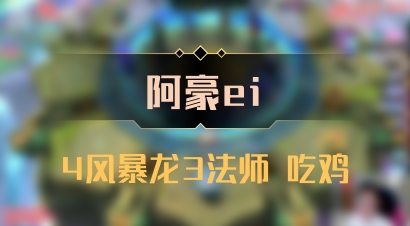 【阿豪ei】4风暴龙3法师 吃鸡