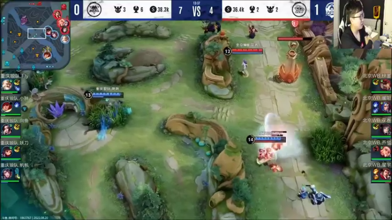 【2022-08-20 20点场】北笙：北笙解说：WB vs 狼