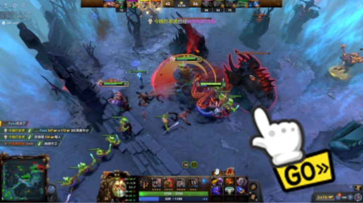 美滋滋dota2中单屠夫对美杜莎互肥单杀躺赢时刻，稳稳的幸福