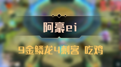 【阿豪ei】9金鳞龙4刺客 吃鸡