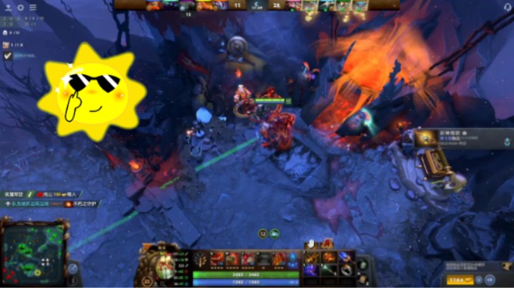 加速板dota2屠夫热热手，之前竟然忘了录一把