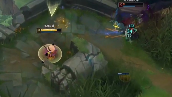 恶霸提莫：我都说了一百万遍了不要用诺手打提莫，这伤害你们看得懂吗