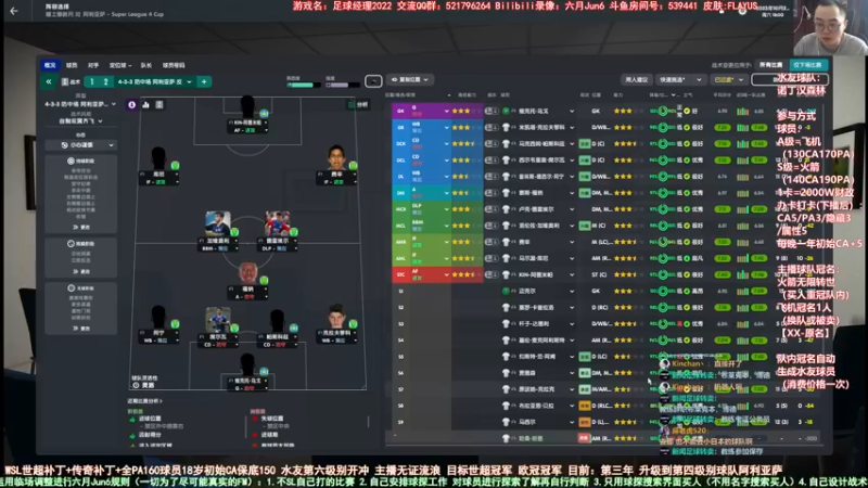 【2022-08-24 11点场】六月Jun6：六月：FM2022无证流浪世超联赛