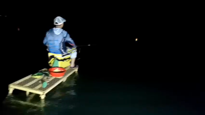 【2022-08-25 19点场】中华户外钓鱼：夜钓水库翘嘴