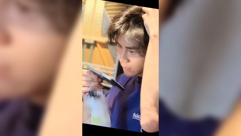 大胆，帅哥的刘海不能掀