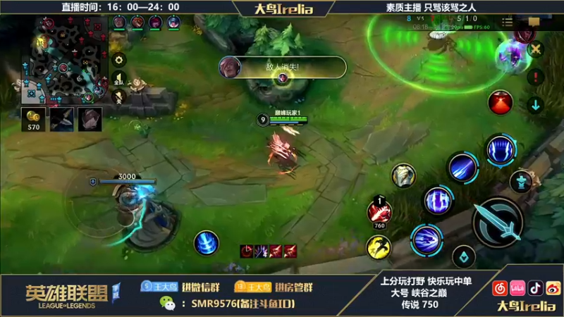 【2022-08-23 20点场】大鸟Irelia：最强中野：全网第一丝滑
