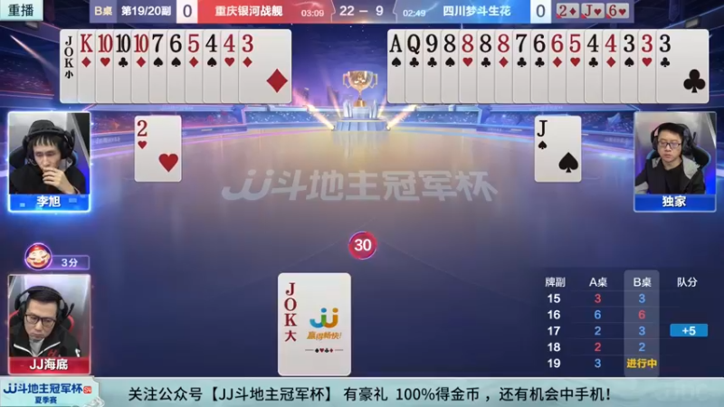 【2022-08-26 15点场】JJ斗地主官方：经典战役回顾 488743 488743