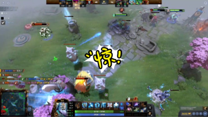 美滋滋dota2中单宙斯艰难躺赢