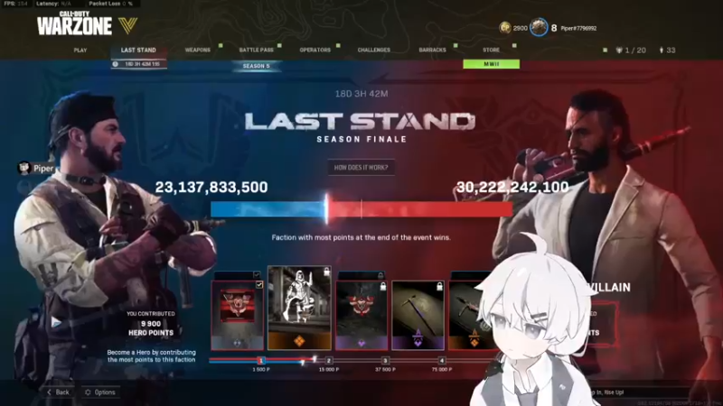 【2022-08-27 21点场】Piper派酱：cod新赛季!!!