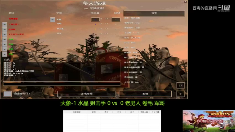 老男人组3：1大象组