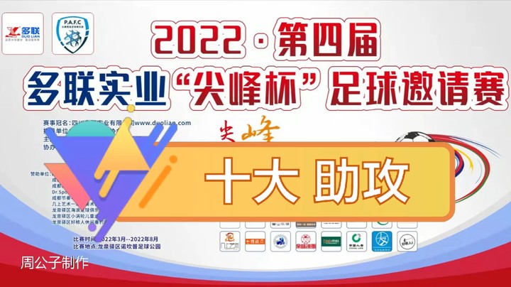 第四届·多联实业“尖峰杯” 十大助攻