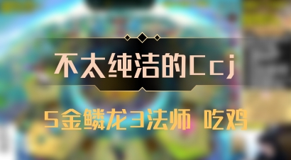 【不太纯洁的Ccj】5金鳞龙3法师 吃鸡