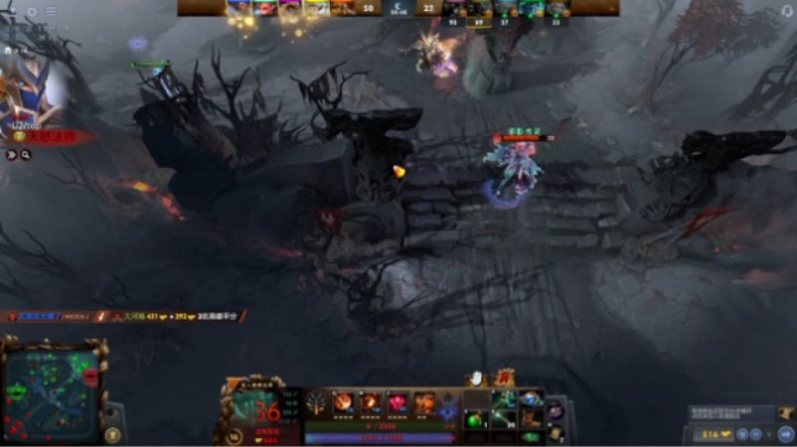 惨兮兮dota2五号位蓝胖食人魔魔法师败北时刻