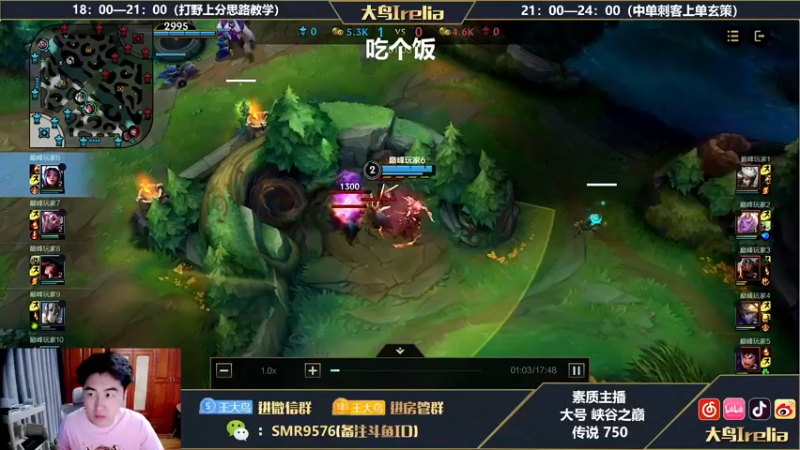 【2022-08-31 17点场】大鸟Irelia：大鸟:极致操作纵享丝滑