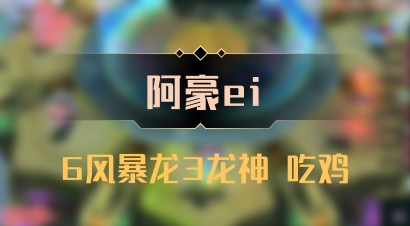 【阿豪ei】6风暴龙3龙神 吃鸡