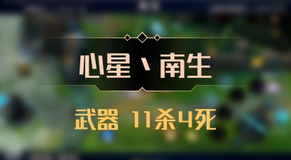 【心星丶南生】武器 11杀4死