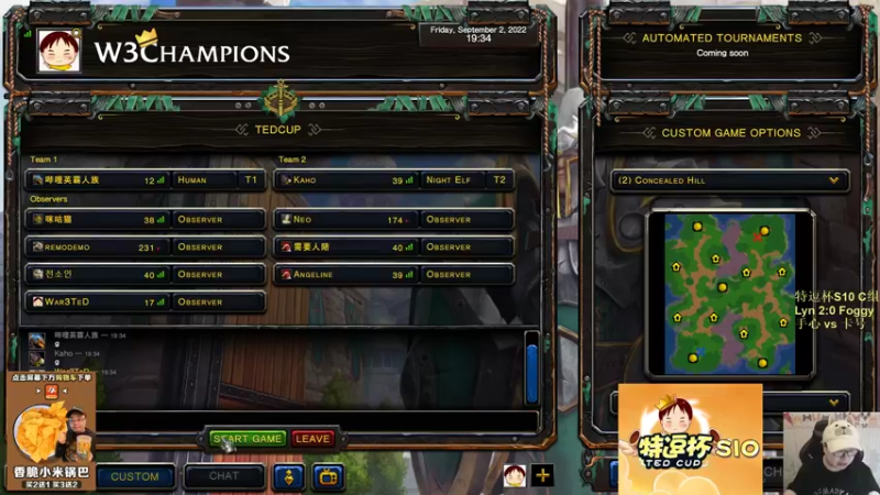 【TED出品】特逗杯C组 卡号 vs 手心 连续进攻