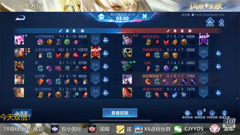 【2022-09-03 02点场】冲酱ccc：今天双倍！老花镜来了奥！