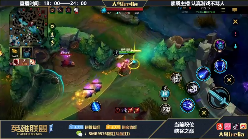 【2022-09-04 23点场】大鸟Irelia：最强刀妹：操作思路教学右手就会