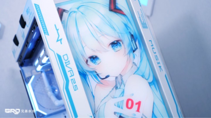 BRO私人定制-华硕太阳神初音未来分体水冷方案展示