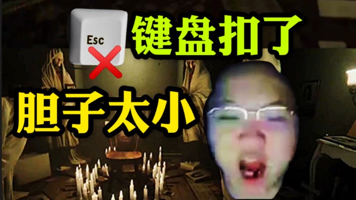 PDD玩麦迪逊被吓的，总是按Esc键！弹幕把Esc键扣了！