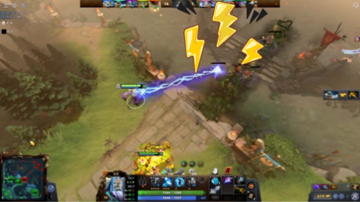 美滋滋dota2中单宙斯躺赢时刻