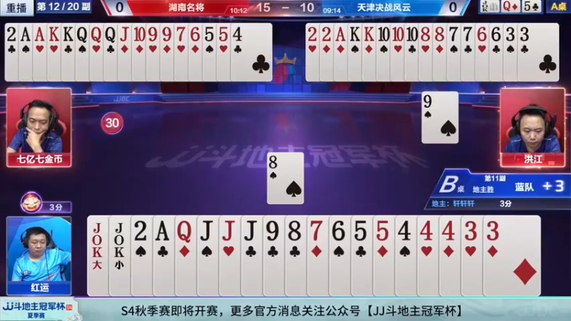 【2022-09-09 19点场】JJ斗地主官方：经典战役回顾 488743 488743