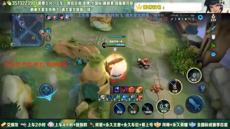 【2022-09-08 23点场】狗飞丶：有车位，国服打野满胜率带粉
