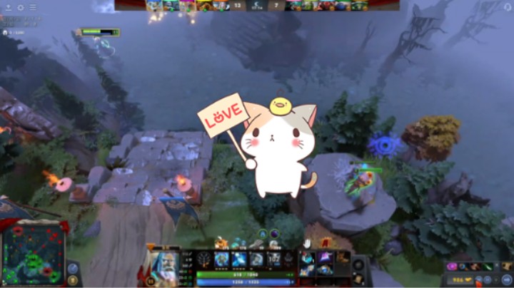 美滋滋dota2中路宙斯躺赢时刻，全员推进！