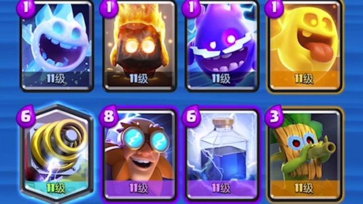 皇室战争：四季豆双电卡组！皇室锦标赛