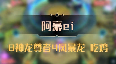 【阿豪ei】8神龙尊者4风暴龙 吃鸡