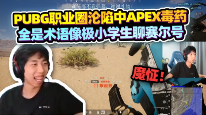【XDD】魔怔！职业圈沦陷深中APEX毒药 全是术语仿佛小学聊赛尔号 制止危险发言“别黑我兄弟”