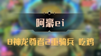 【阿豪ei】8神龙尊者2重骑兵 吃鸡